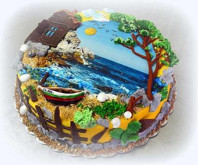 Love at the seaside - Cake by  Diana Aluaş