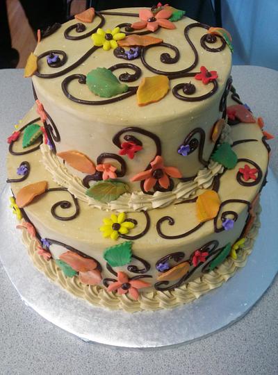 Fall Birthday  - Cake by KarenCakes