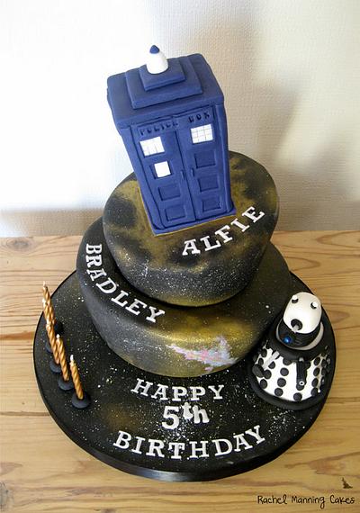 Doctor Who Dr Cake Tardis Dalek - Cake by Rachel Manning Cakes