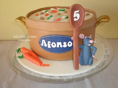 Ratatouille cake - Cake by Gabriela Lopes (Bolos lindos de comer)
