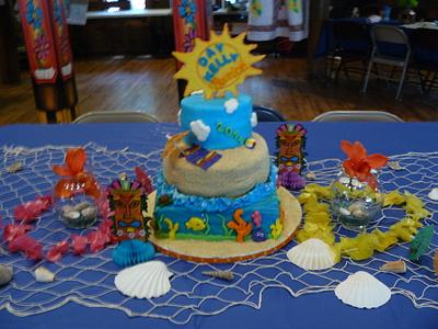 Beach themed cake - Cake by Melissa Cook