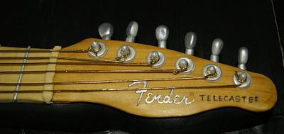Fender Telecaster Guitar Cake - Cake by Nina Stokes