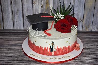 Red Velvet cake for graduation - Cake by Daria Albanese
