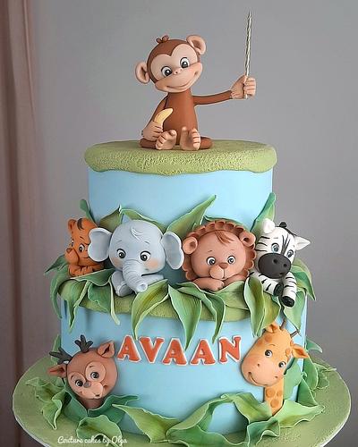 Little jungle - Cake by Couture cakes by Olga