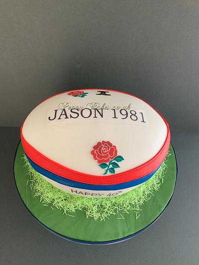 Rugby ball cake - Cake by Popsue