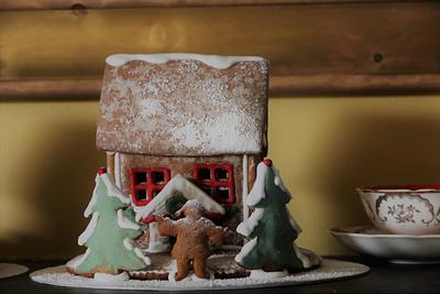 Santa`s cottage - Cake by Sayitwithginger