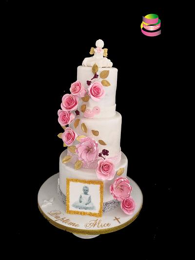 Baptism wedding cake - Cake by Ruth - Gatoandcake