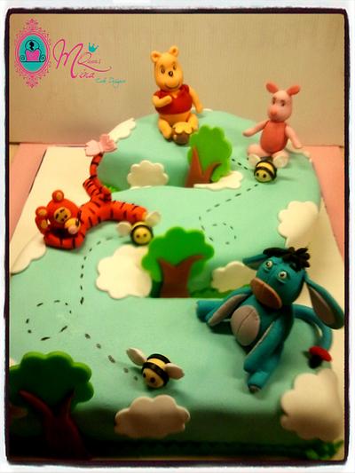 Winnie Pooh... the number Two - Cake by Samantha