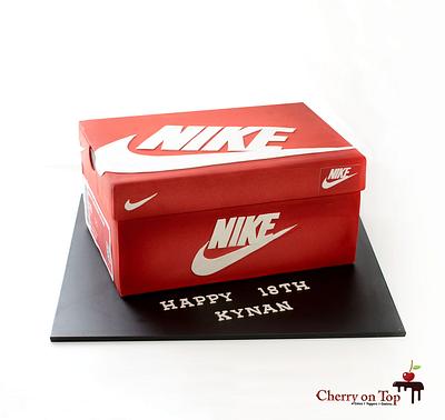 Nike shoe box  - Cake by Cherry on Top Cakes