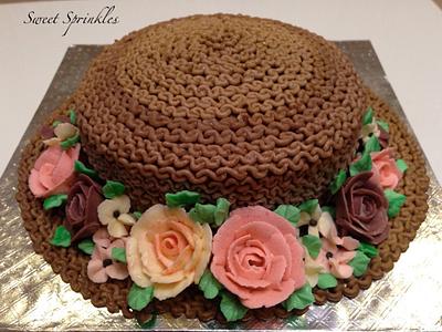 Floral Hat - Cake by Deepa Pathmanathan