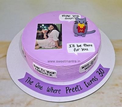 FRIENDS cake for wife - Cake by Sweet Mantra Homemade Customized Cakes Pune