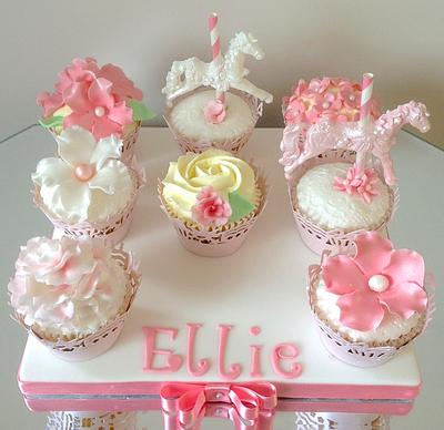 carousel  cup cakes - Cake by Alison's Bespoke Cakes