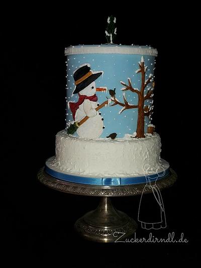 Snowman - Cake by Zuckerdirndl