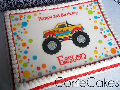 polkadots and monster truck - Cake by Corrie