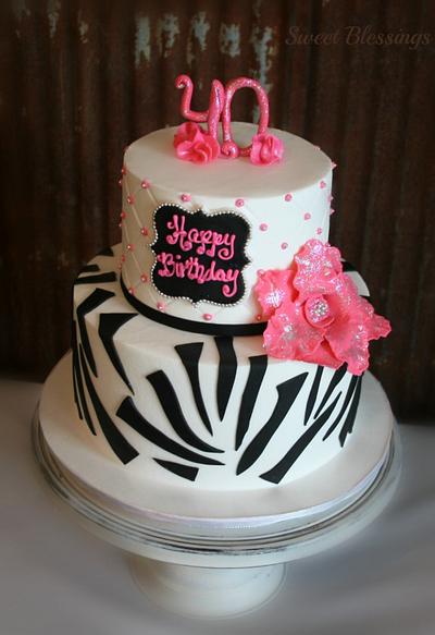 Fabulous and Forty! - Cake by SweetBlessings