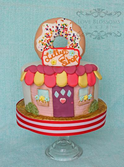 Donut Shop Cake - Cake by Love Blossoms Cakery- Jamie Moon