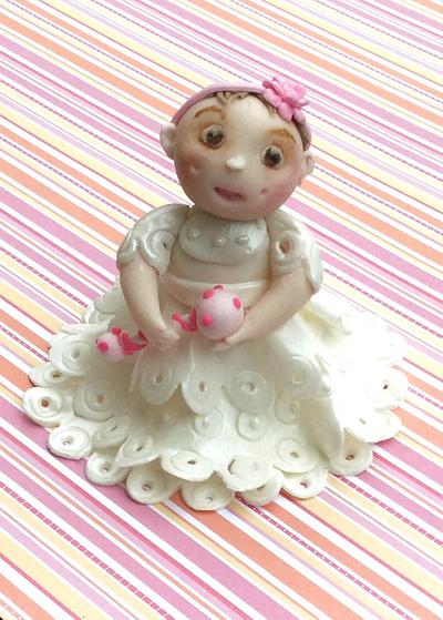 Baby in Christening  Outfit cake topper - Cake by Goreti