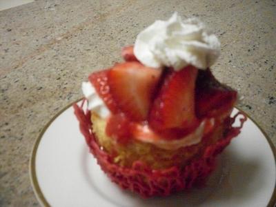 Mini Strawberry Shortcakes in chocolate baskets - Cake by Ms. Shawn