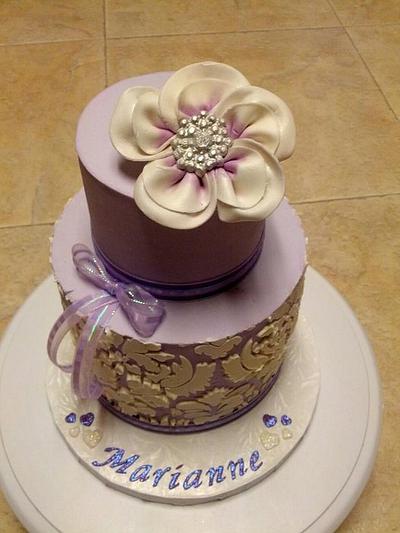 A Birthday in purple - Cake by JB