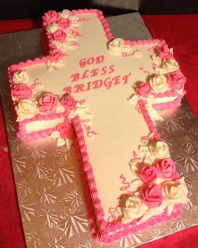 Cross Communion Cake - Cake by Tracy's Custom Cakery LLC