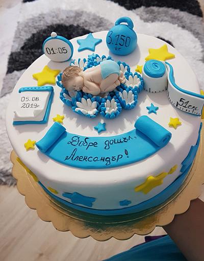Welcome home baby - Cake by Kamelia