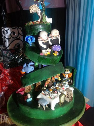 Alice in Wonderland - Cake by FantasticalSweetsbyMIKA