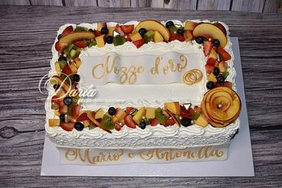 50th wedding anniversary cake - Cake by Daria Albanese