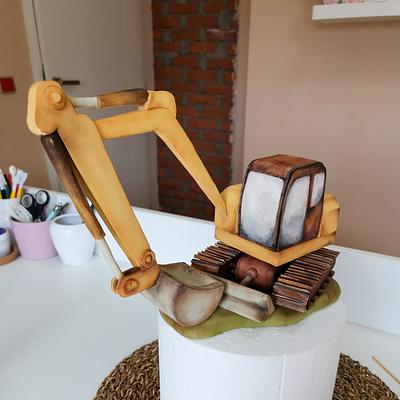 Rusty excavator - Cake by Torta Od Snova