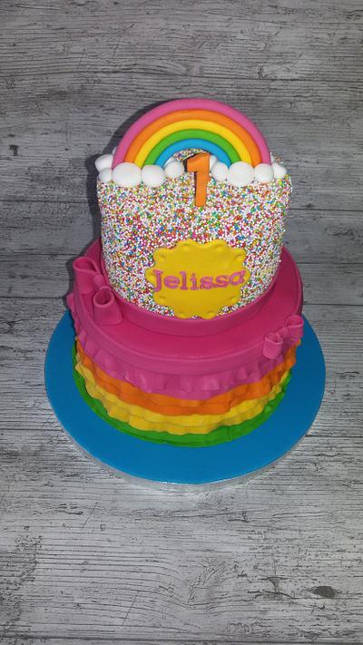 rainbow cake - Cake by Miranda Abrahamse 