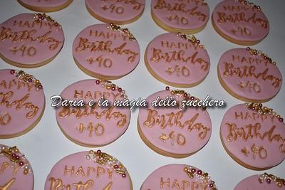 40th cookies - Cake by Daria Albanese