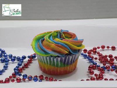 Tie-Dye Cupcakes - Cake by Tracy