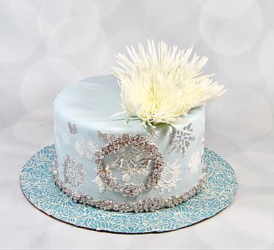 Winter wonderland bridal shower cake - Cake by soods