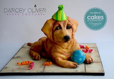 Puppy Love - Cake by Sugar Street Studios by Zoe Burmester