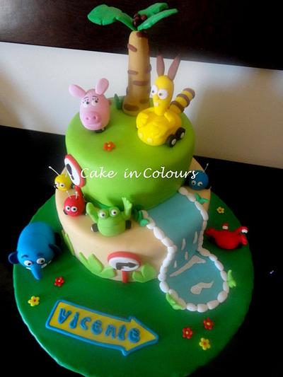 Jungle  Junction Wheels Cake - Cake by cakeincolours