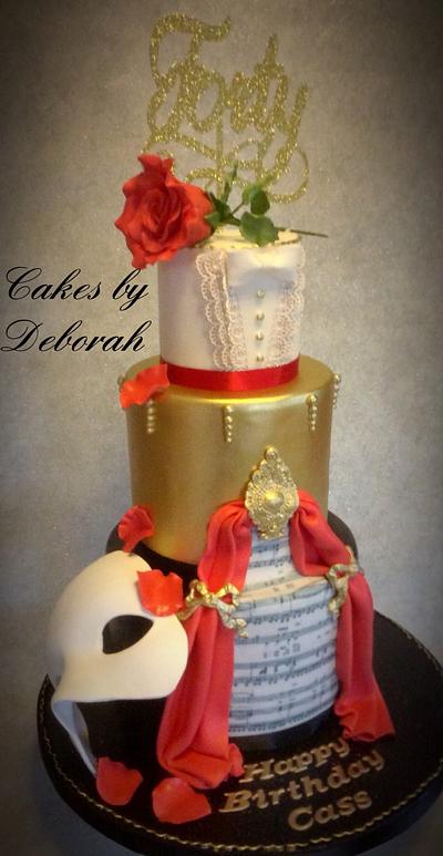 Phantom of the Opera - Cake by Cakes by Deborah