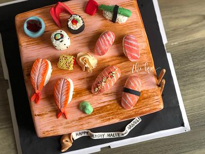 Sushi box - Cake by The KU Cakery