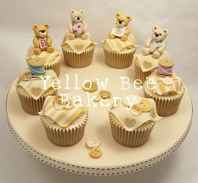 Baby Shower Cupcakes - Cake by Yellow Bee Sugar Art by Vicky Teather