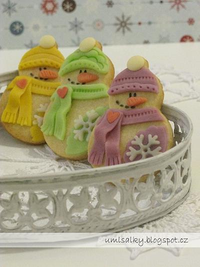 Snowman Cookies - Cake by U mlsalky