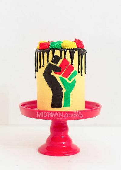 Black History Cake - Cake by Midtown Sweets