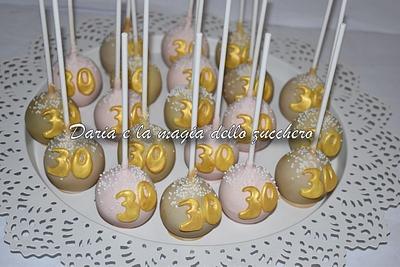 30 th cake pops - Cake by Daria Albanese