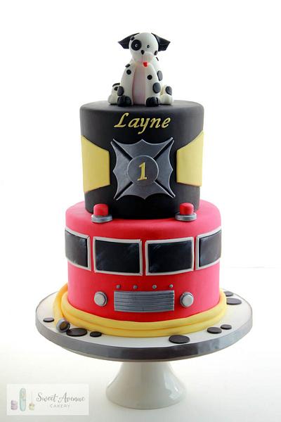 Fire fighter birthday cake - Cake by Sweet Avenue Cakery