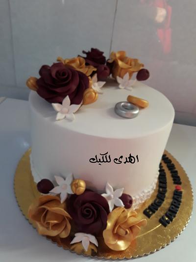 كيكة عقد القران - Cake by Alhudacake 