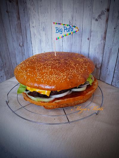 Slaný dort Mega Big Burger - Cake by Maja Motti