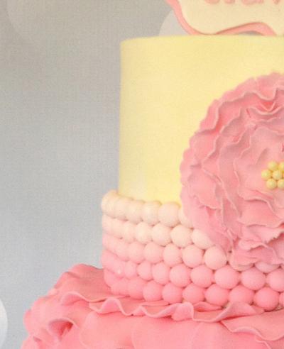 Smoooooth Buttercream and yes, Petals and Pearls  - Cake by Sweet Scene Cakes