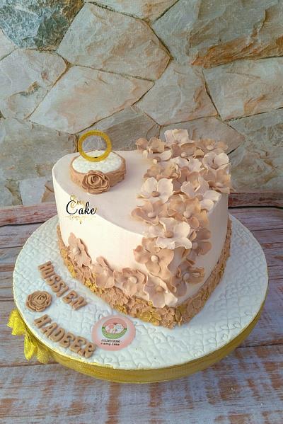 Engagement cake  - Cake by emycakesdamnhor