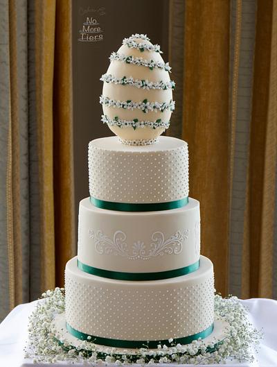 Easter Egg wedding cake - Cake by Cakes By No More Tiers (Fiona Brook)
