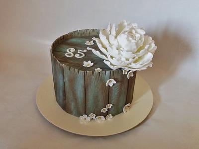 Cake with peony - Cake by Veronika
