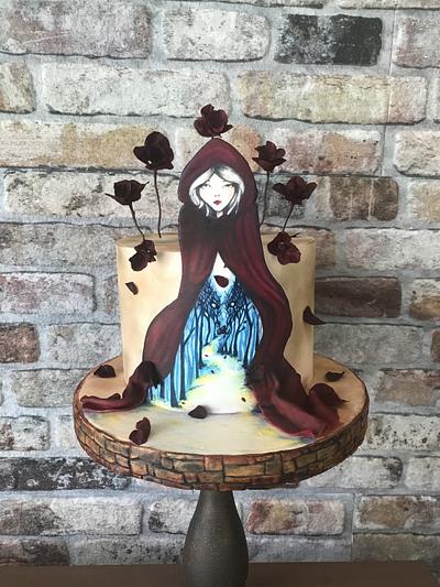 Handpainted cake - Cake by Alinda Cake