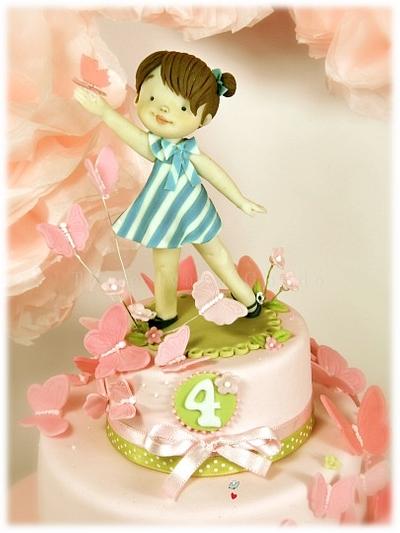 butterfly and baby - Cake by ivana guddo