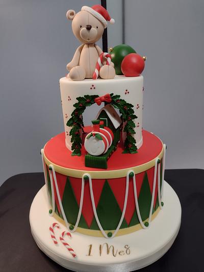 Christmas for new baby! - Cake by Julissa 